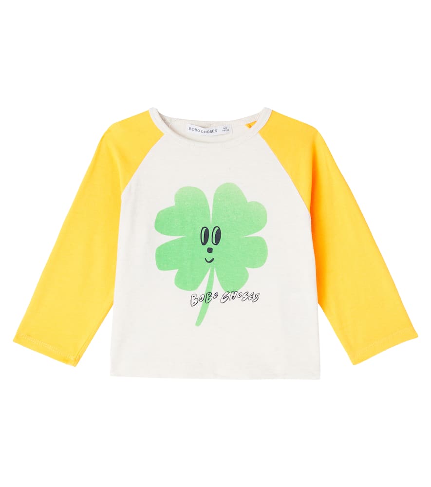 Bobo Choses Kids' Baby Printed Cotton Jersey T-shirt In Gray