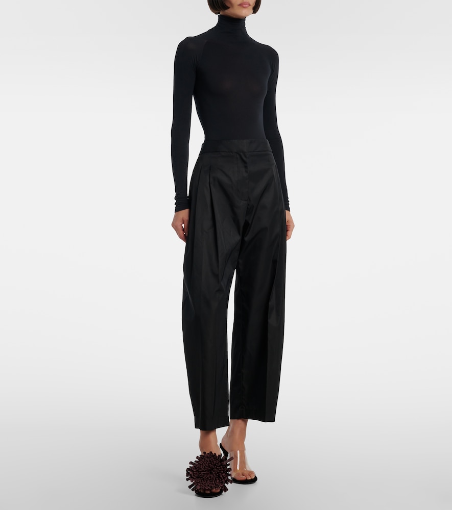 Alaïa Floral-Appliqué Asymmetric Mules