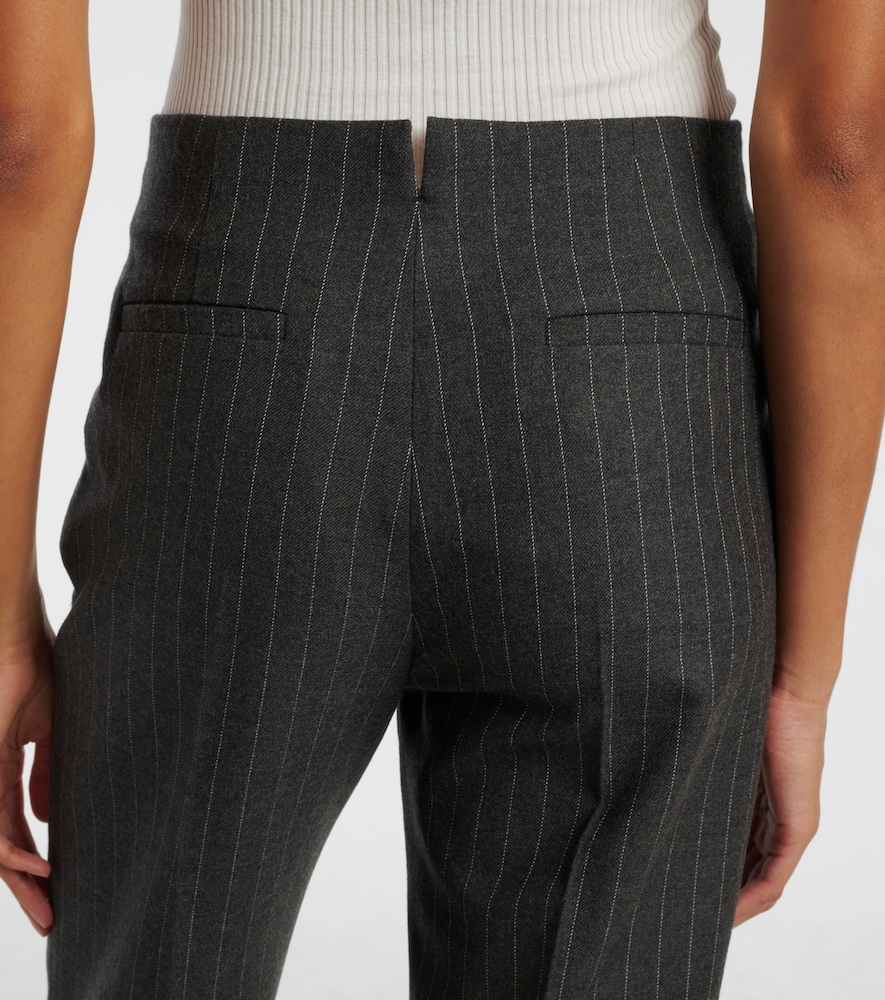  Chloe Chloe Pinstriped Virgin Wool Wide-leg Pants 