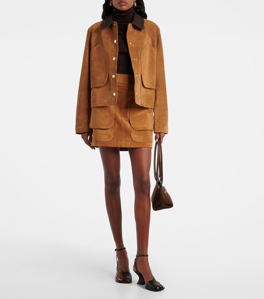  Veronica Beard Veronica Beard Norwood Suede Miniskirt 