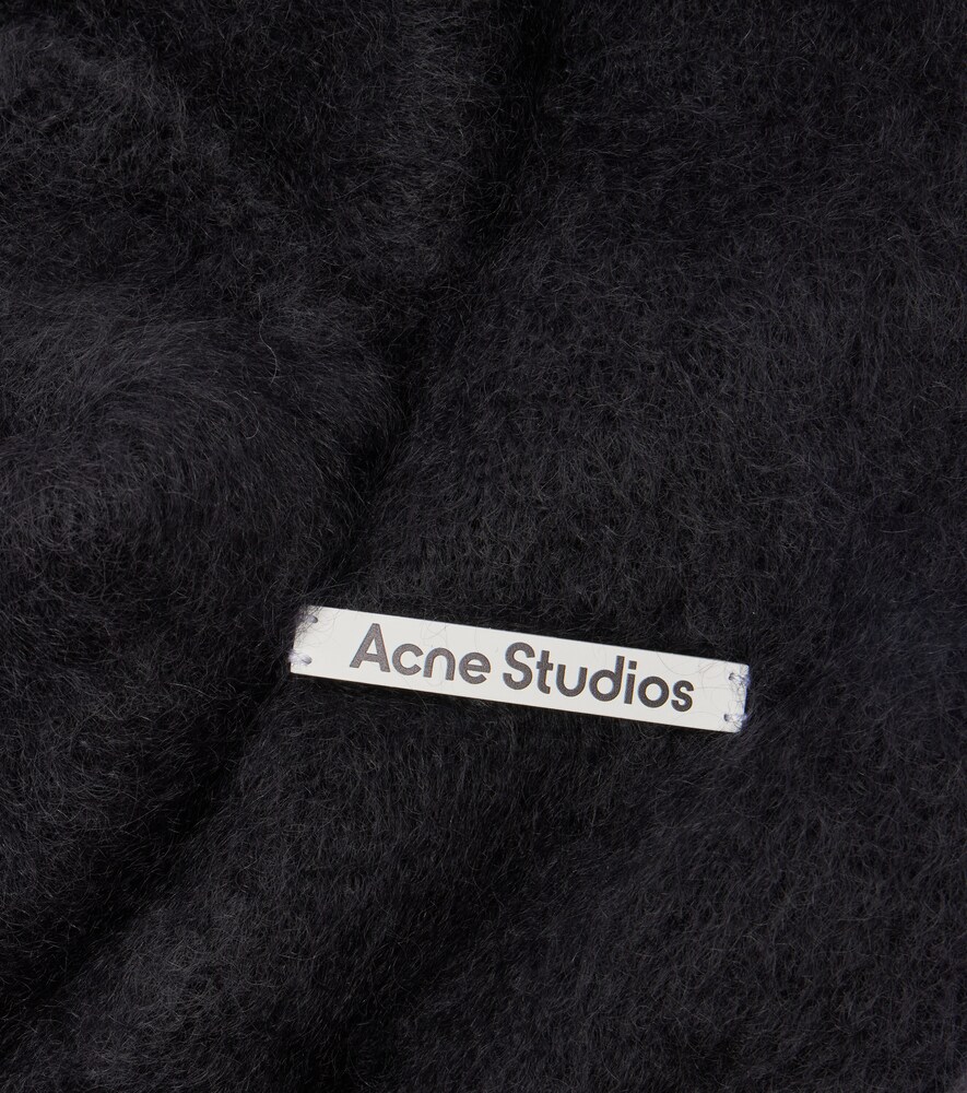  Acne Studios Acne Studios Kooder Hooded Mohair And Wool-blend Scarf 