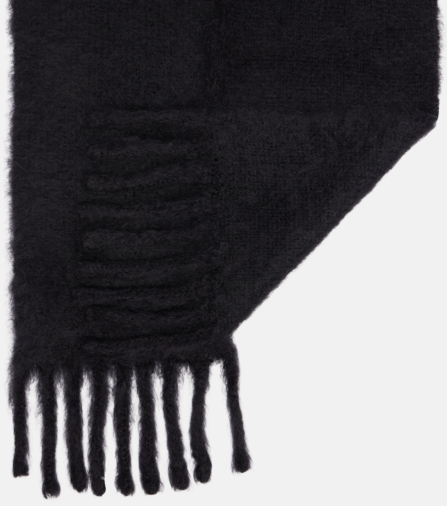  Acne Studios Acne Studios Kooder Hooded Mohair And Wool-blend Scarf 