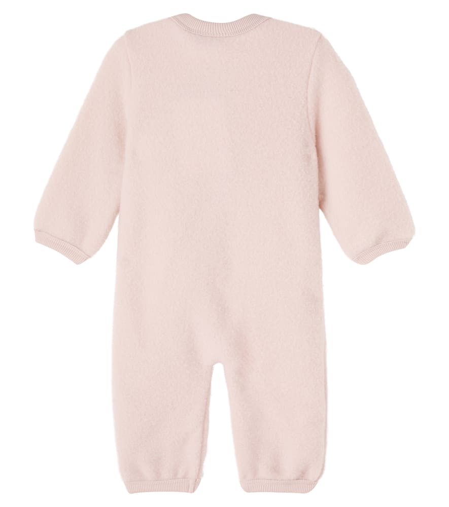 Wheat Baby Levi Wool Fleece Onesie In Pink