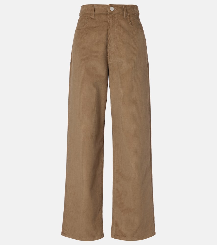 Rohe Cotton Corduroy Wide-leg Pants In Brown