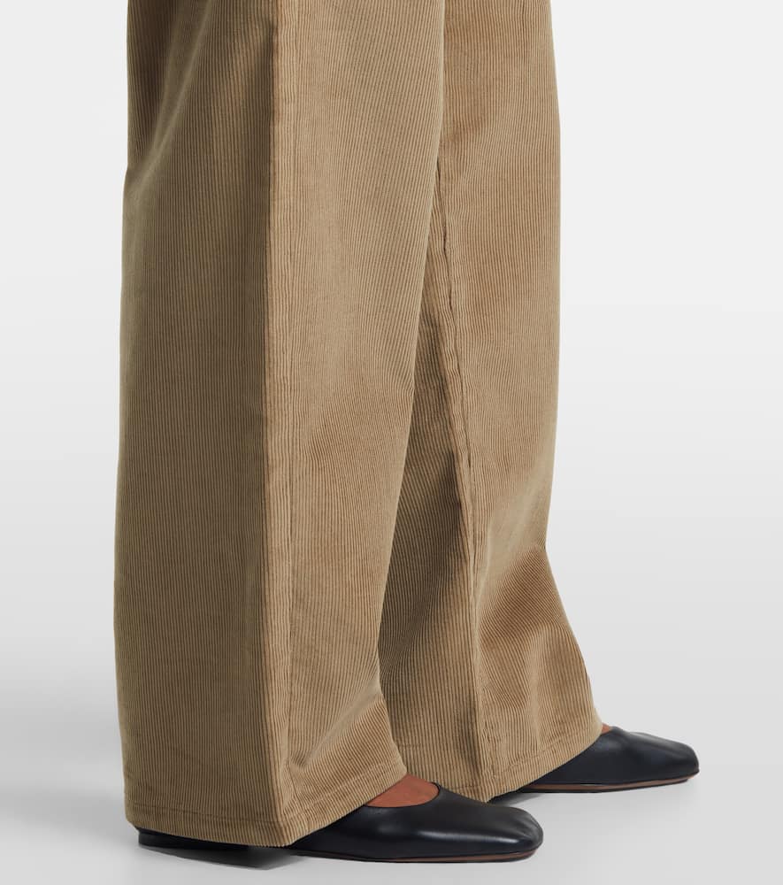 Rohe Cotton Corduroy Wide-leg Pants In Brown