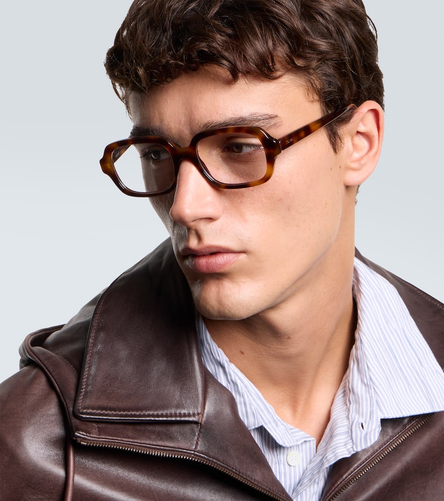Loewe Slim Square Glasses In Brown