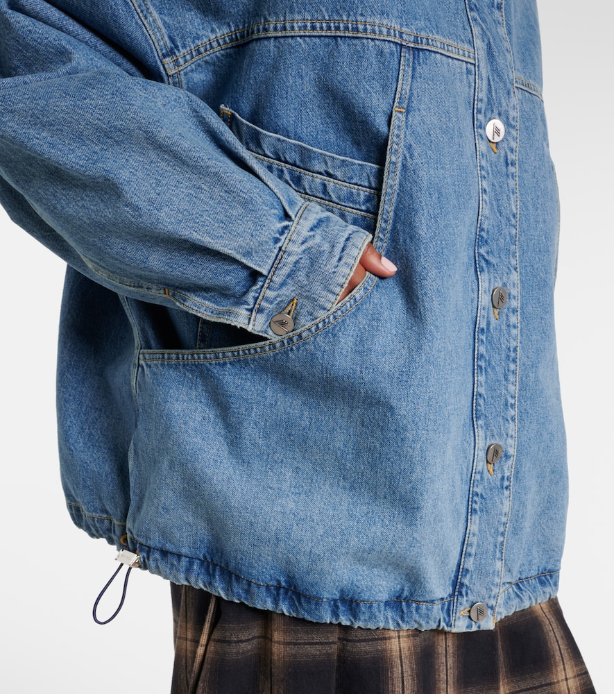  The Attico The Attico Oversized Denim Bomber Jacket 