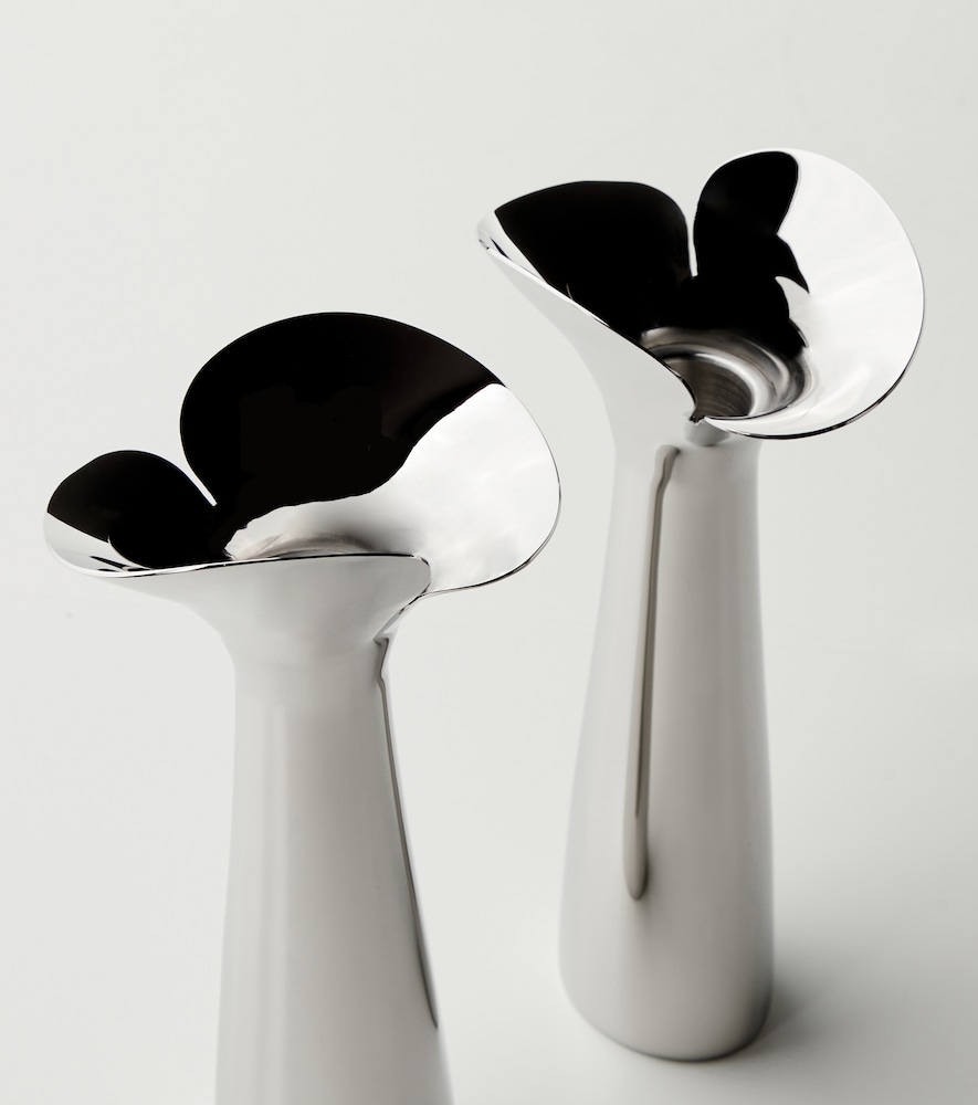  Georg Jensen Georg Jensen Bloom Botanica Set Of 2 Candle Holders By Helle Damkjã¦r 