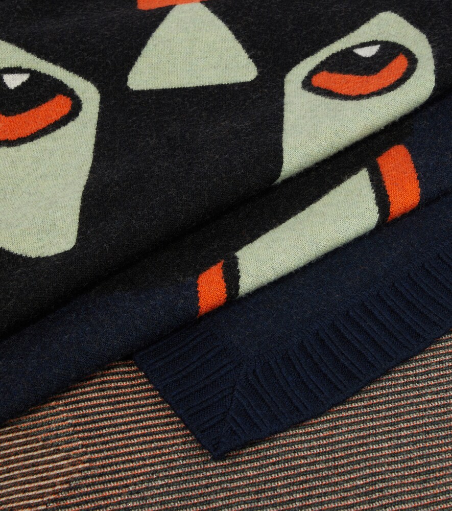  Loewe Loewe X Louis Wain Decke Futurist Cat Aus Wolle 