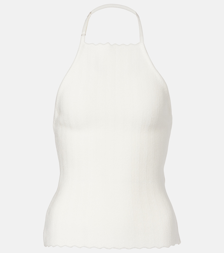 Jacquemus Tablier knitted halterneck top