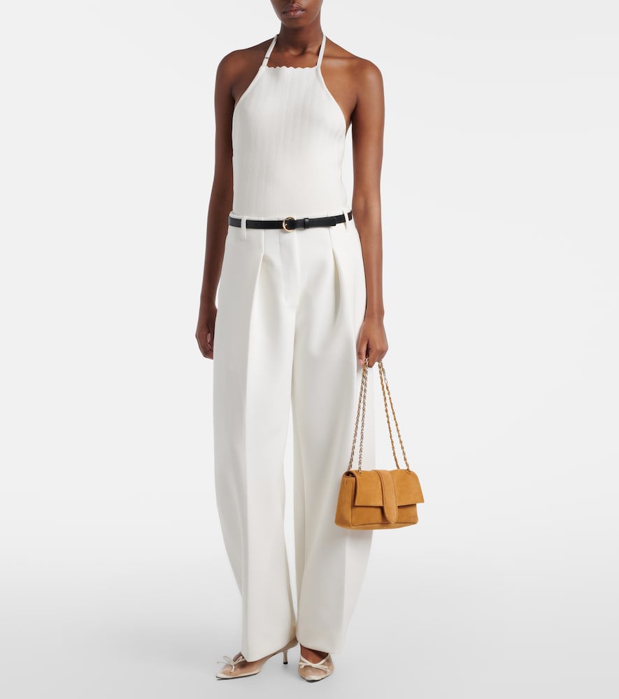 Jacquemus Tablier knitted halterneck top