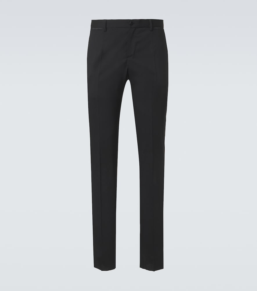 Dolce & Gabbana Wool and silk-blend tuxedo pants