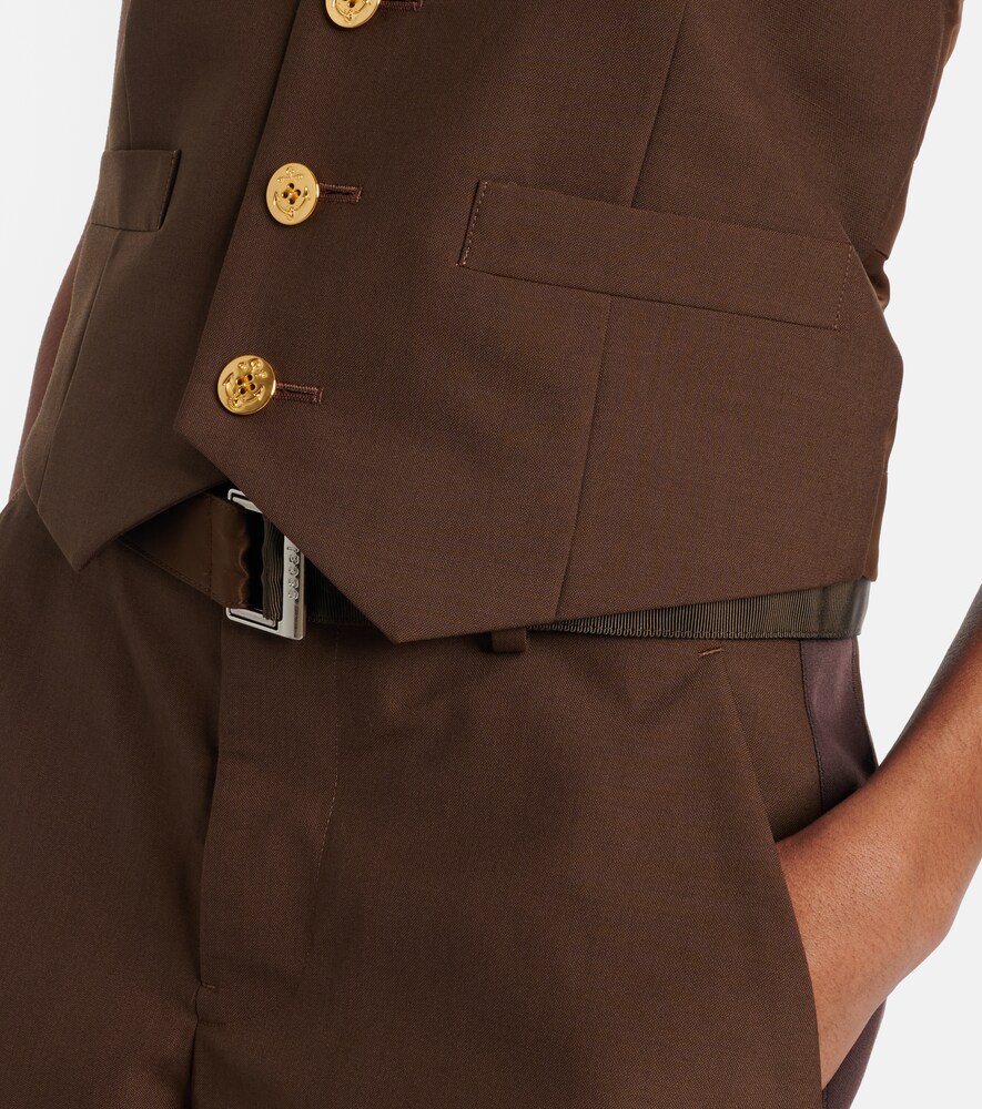  Sacai Sacai Paneled Vest 