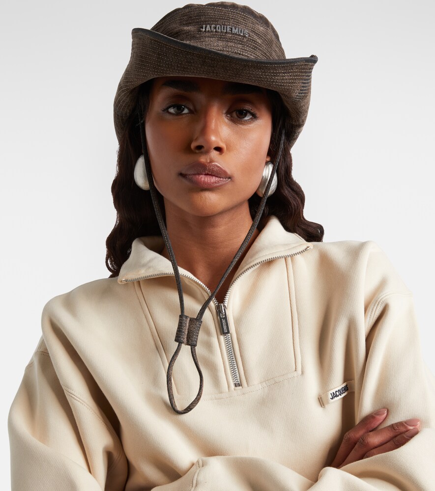 Jacquemus Bob De-Nîmes velvet bucket hat