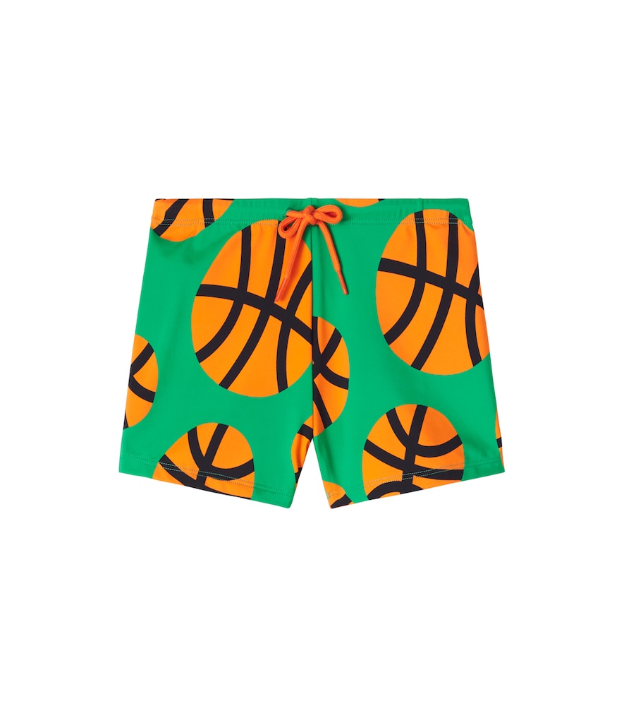 Stella McCartney Kids Basketballs printed swim trunks　ステラ マッカートニー キッズ バスケットボール プリント スイムトランクス Stella