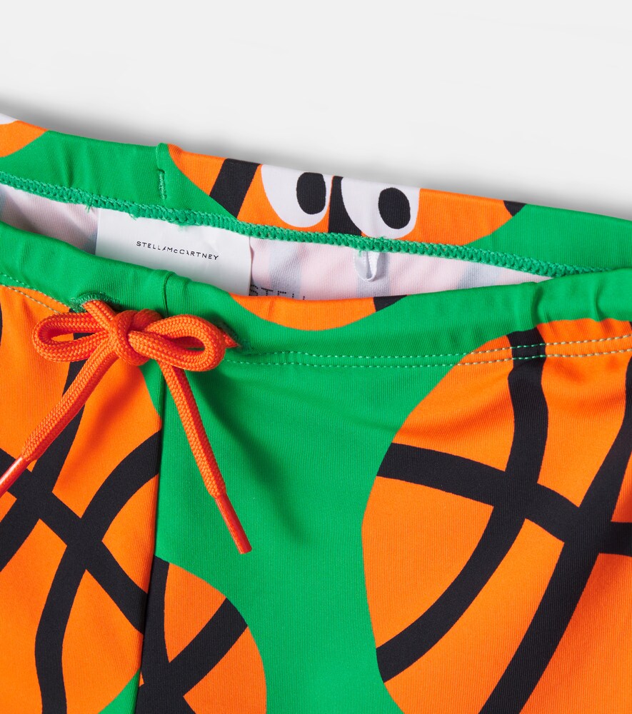  Stella Mccartney Kids Stella Mccartney Kids Bedruckte Badeshorts Basketballs 