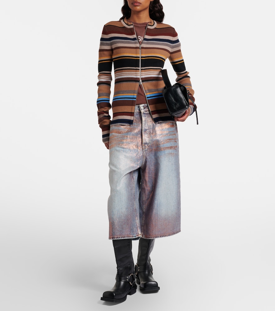  Acne Studios Acne Studios Coated Denim Culottes 