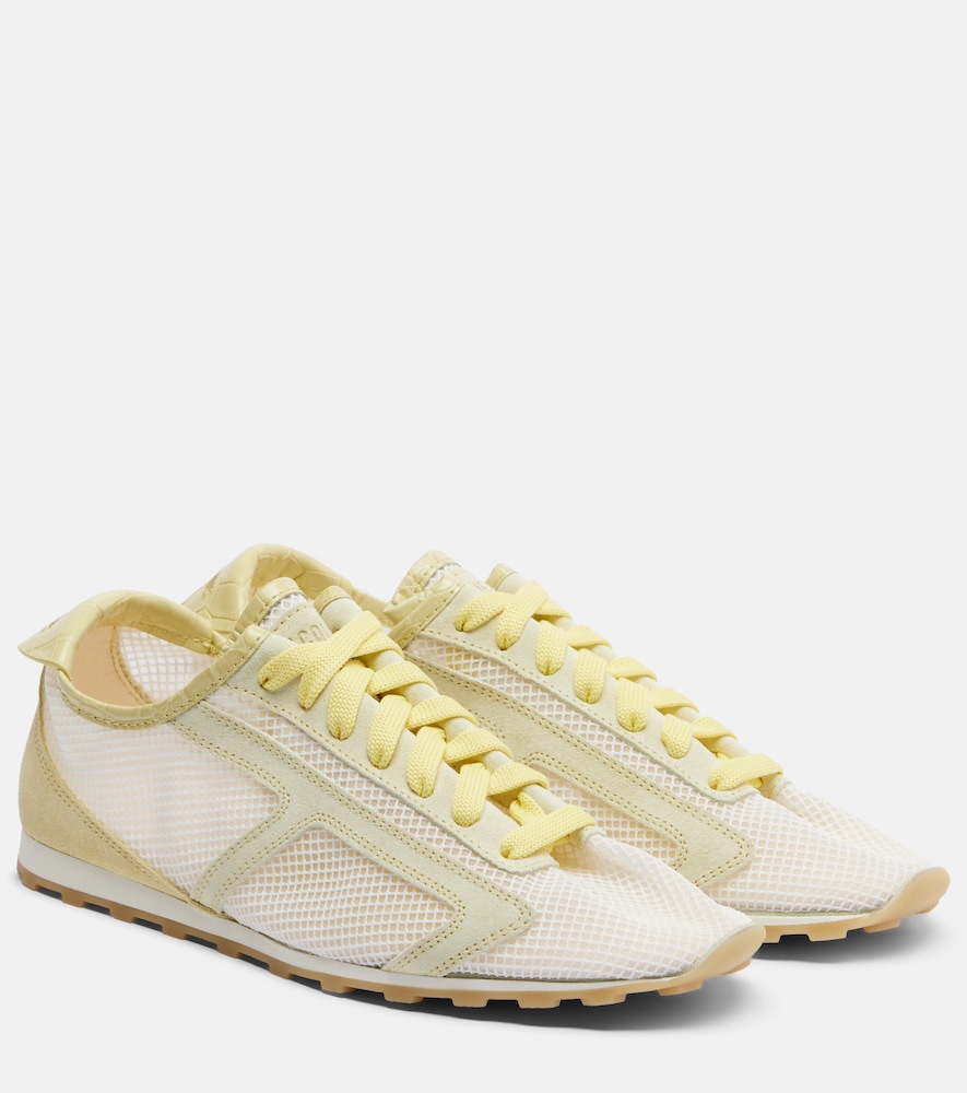 JACQUEMUS Jacquemus Tennis leather-trimmed sneakers　Jacquemus Tennis レザートリム スニーカー