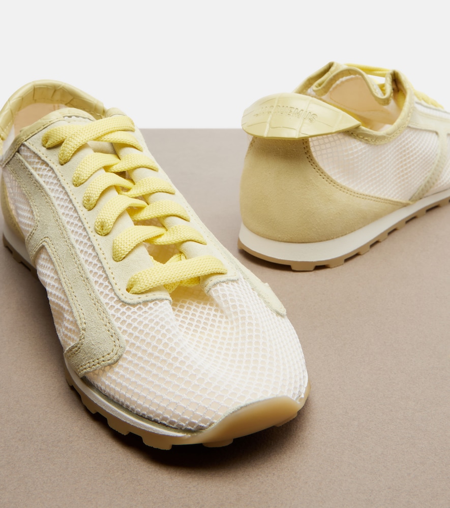  Jacquemus Jacquemus Tennis Leather-trimmed Sneakers 