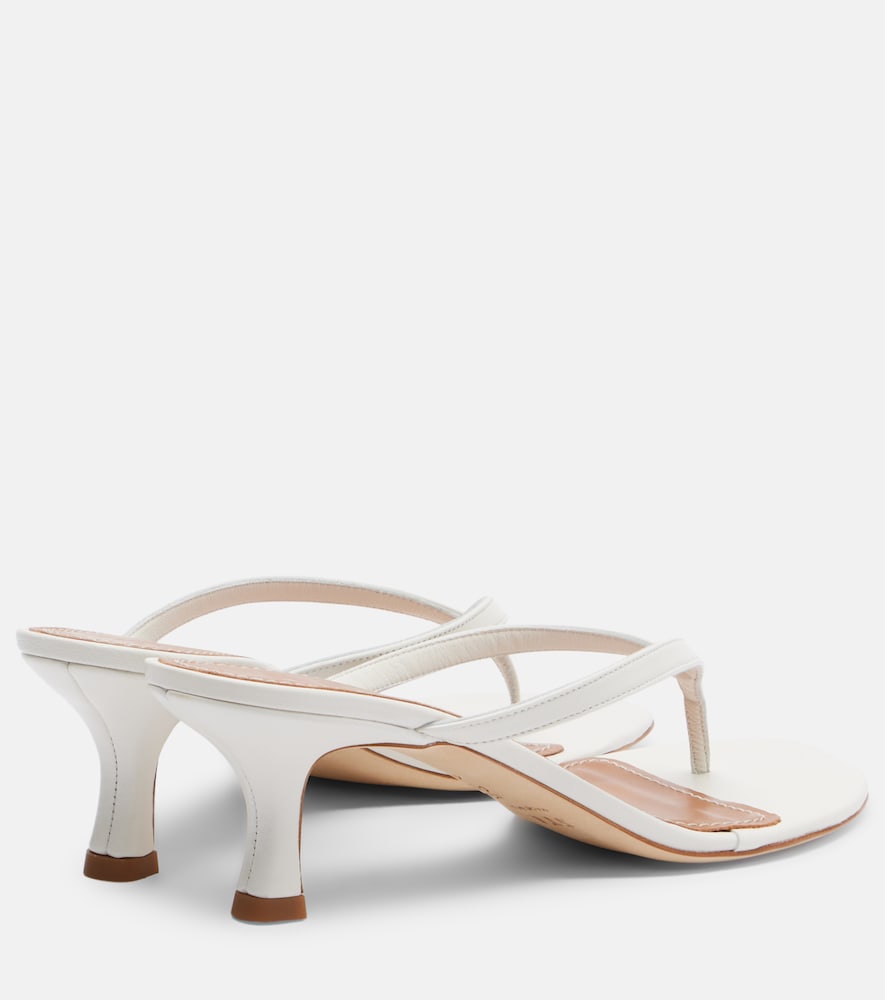  Staud Staud Freja Leather Thong Sandals 