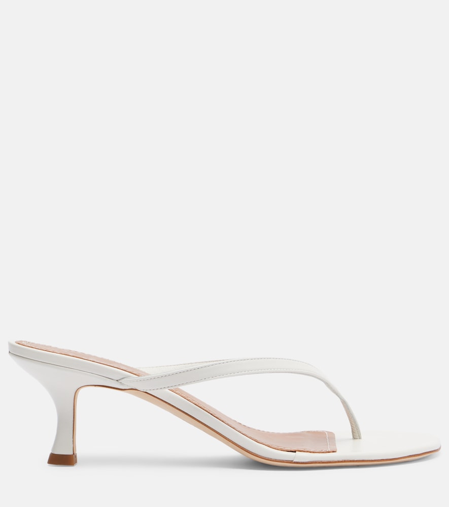  Staud Staud Freja Leather Thong Sandals 