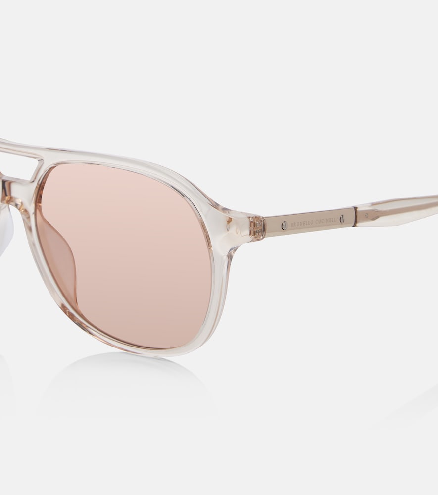  Brunello Cucinelli Brunello Cucinelli Sartorial Sunset Aviator Sunglasses 