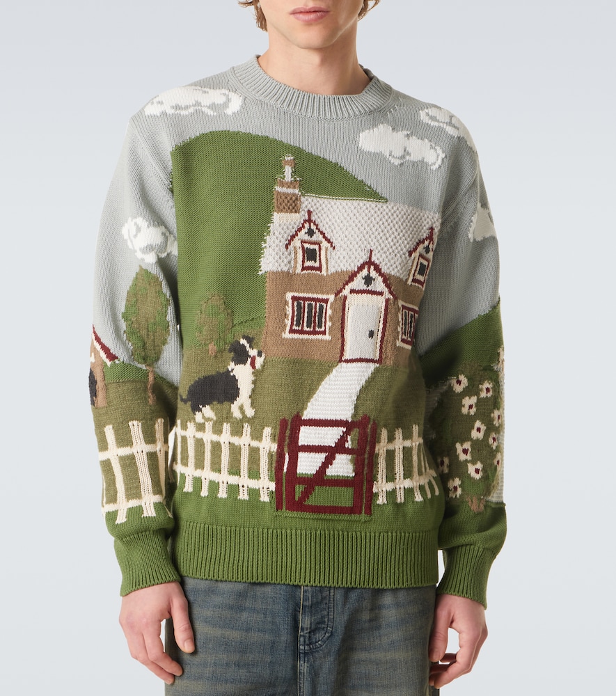  Junya Watanabe Junya Watanabe Pullover Aus Baumwolle Und Wolle 