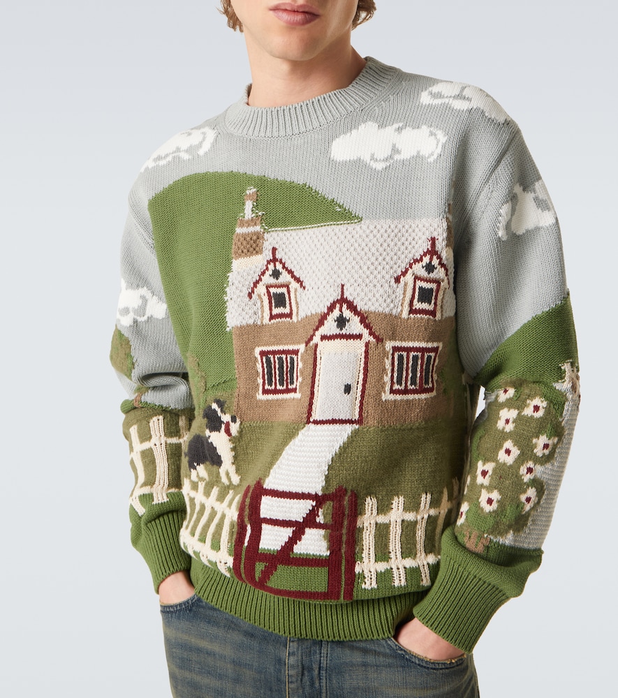  Junya Watanabe Junya Watanabe Pullover Aus Baumwolle Und Wolle 