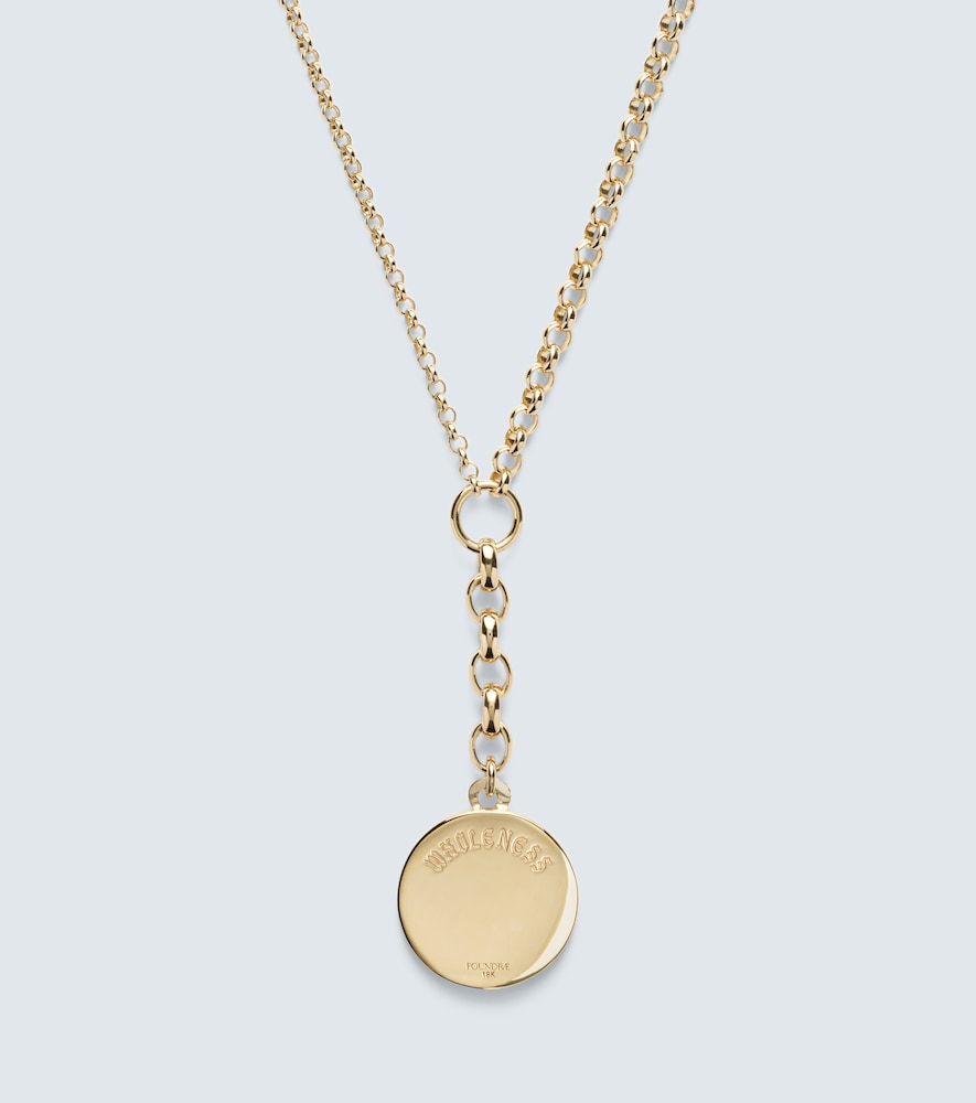 Foundrae Foundrae Halskette Wholeness Medium Aus 18kt Gelbgold Mit Diamant 