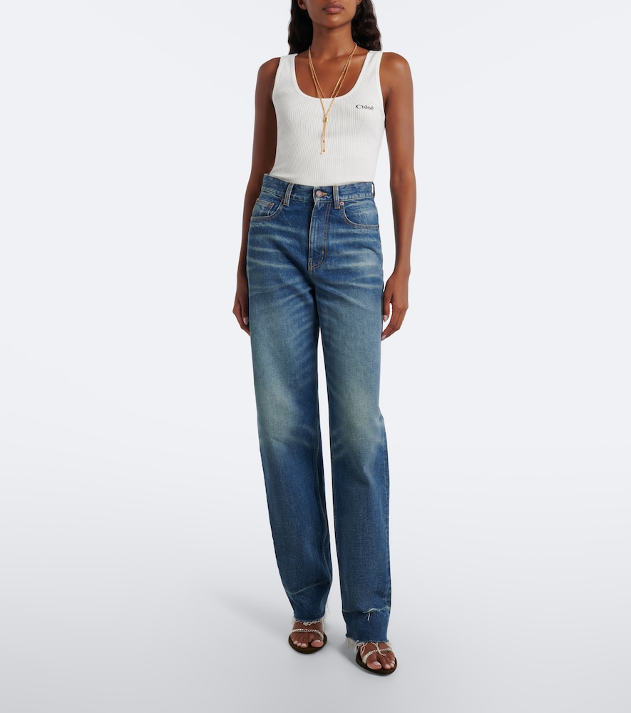 Chloé Faded Straight Jeans