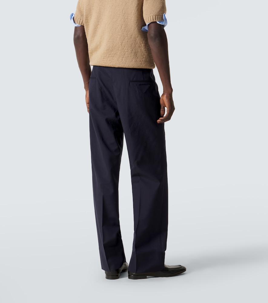  Prada Prada Gerade Hose Aus Wolle Und Mohair 