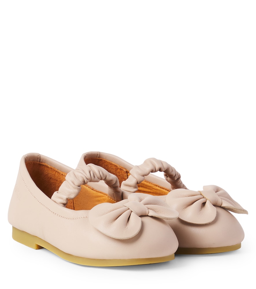 Ballerine Mylah in pelle con fiocco
