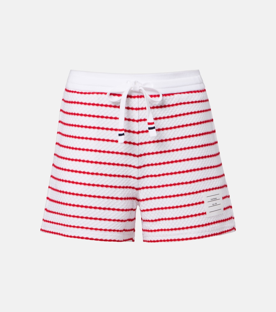 Shorts in cotone a righe