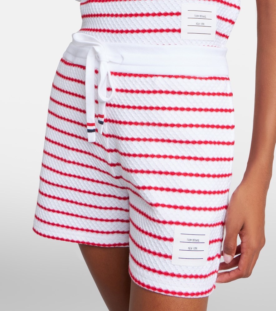  Thom Browne Thom Browne Shorts De Algodón A Rayas 