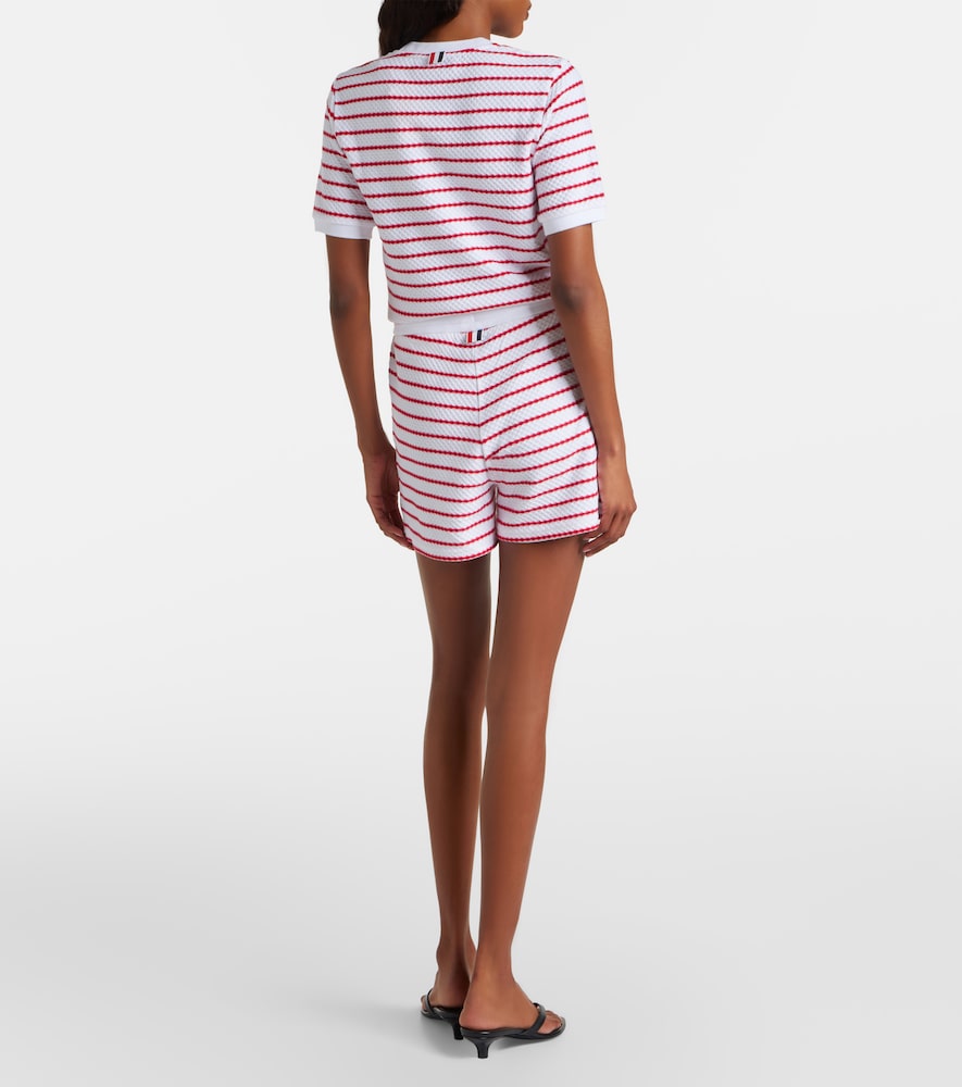  Thom Browne Thom Browne Shorts De Algodón A Rayas 