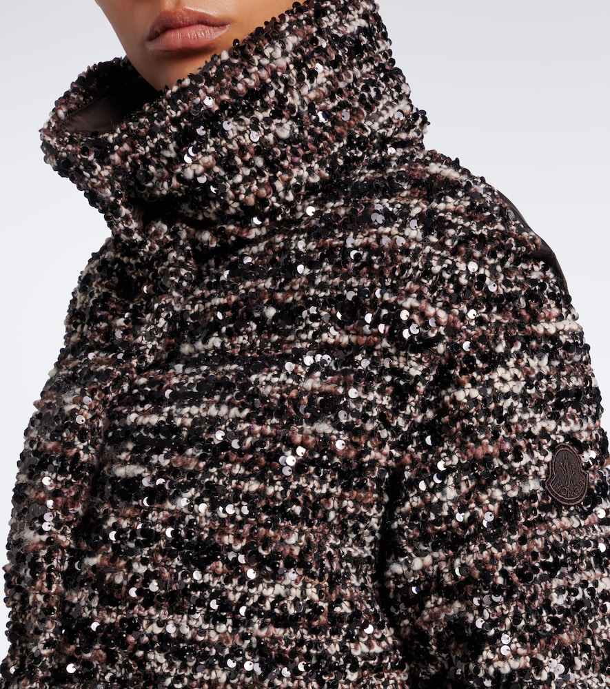 Poetique Sequined Bouclé Down Jacket