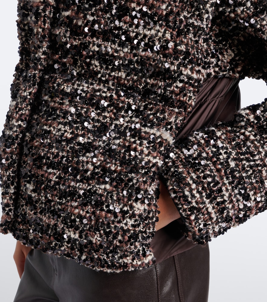 Poetique Sequined Bouclé Down Jacket