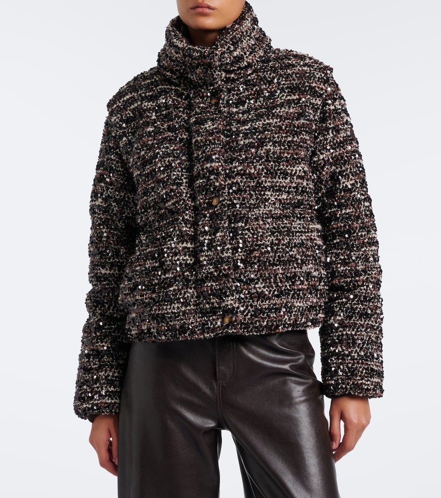 Poetique Sequined Bouclé Down Jacket