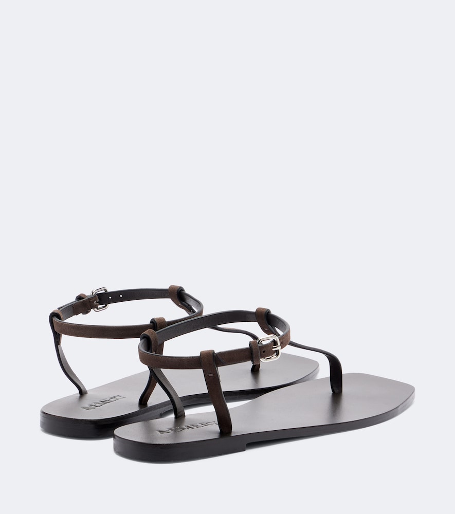 Clara Suede Thong Sandals