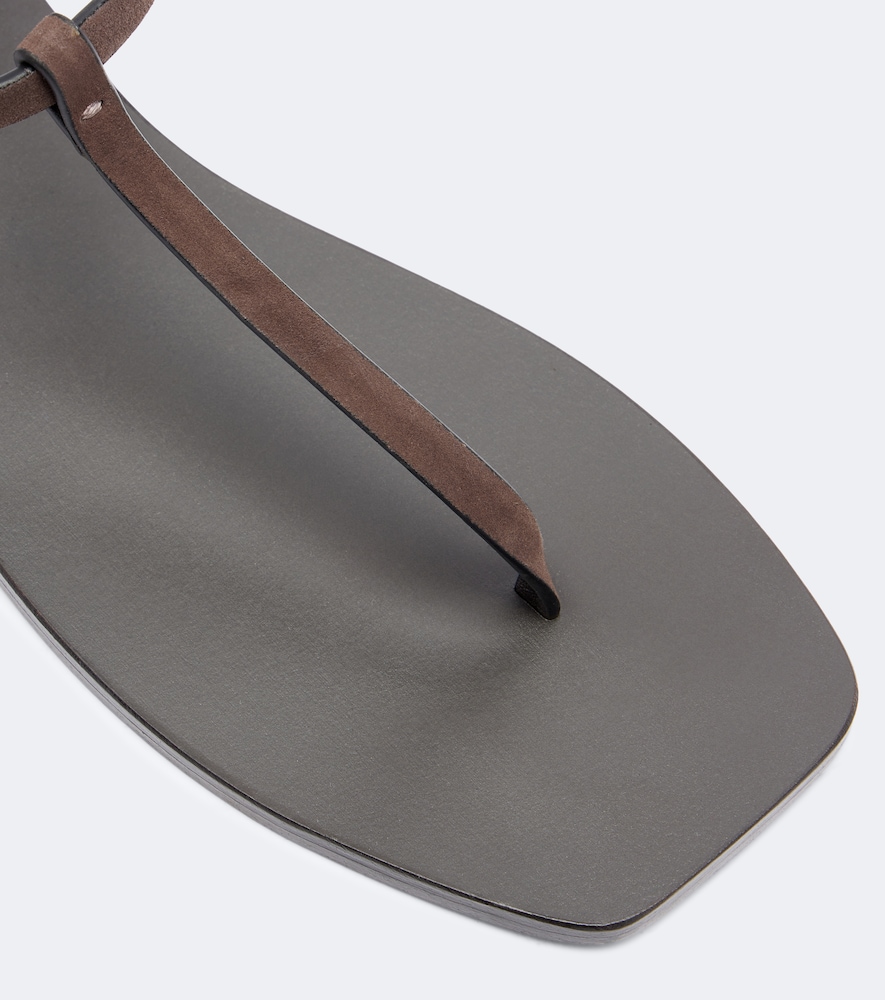 Clara Suede Thong Sandals