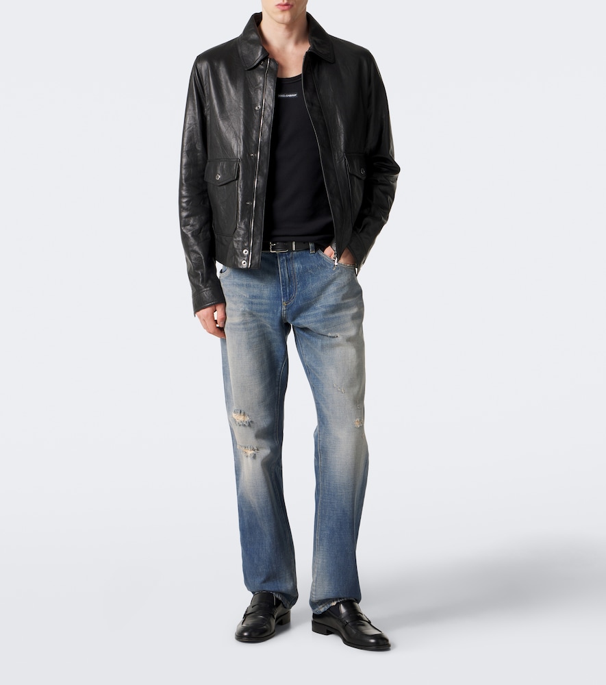 Dolce&Gabbana Distressed Straight Jeans