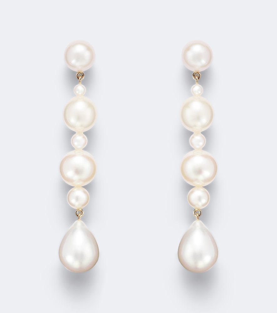 Sophie Bille Brahe Sophie Bille Brahe Amis de Lucia 14kt gold drop earrings with pearls