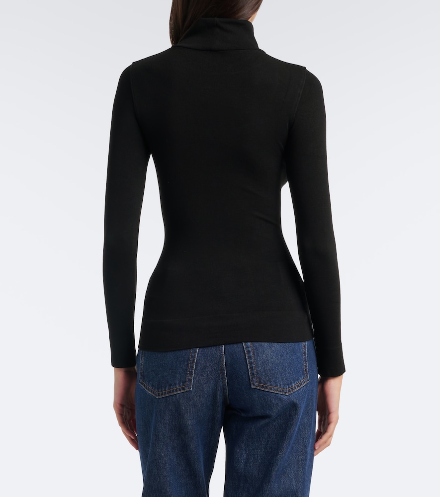 Jersey Turtleneck Top