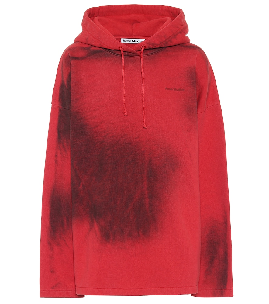 acne studios red hoodie