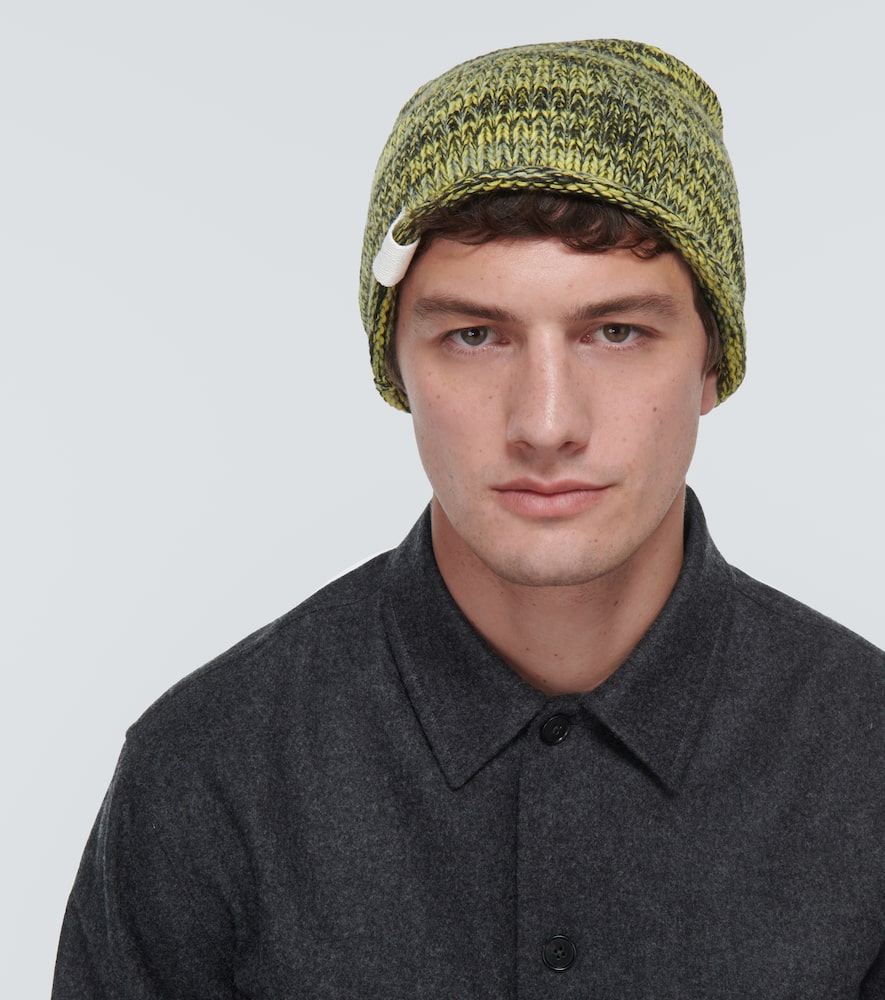 Shop Jil Sander Wool Beanie In Green