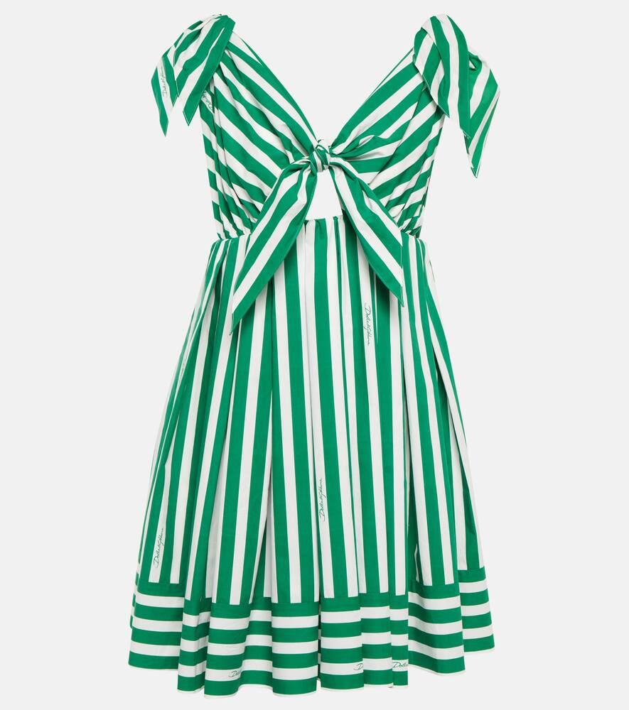 Dolce & Gabbana Portofino striped poplin minidress