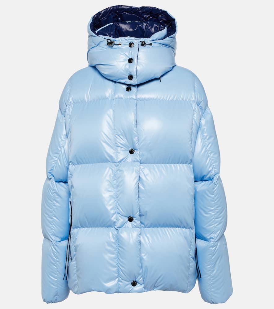 Moncler Parana Hooded Puffer Jacket In Blue