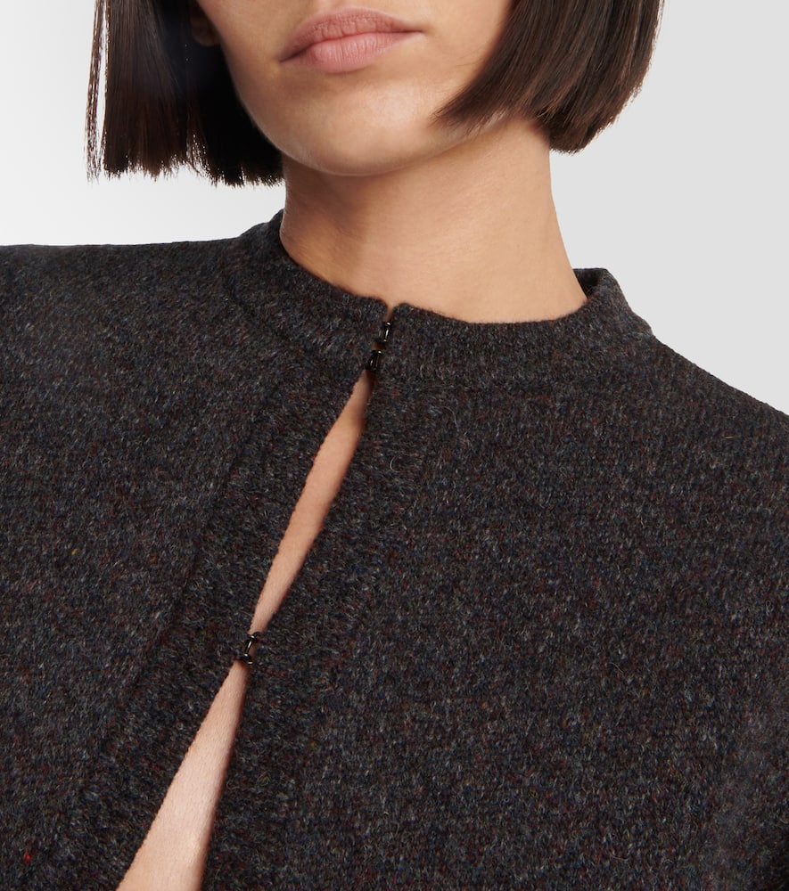 Alaïa Wool-blend Shrug In Black