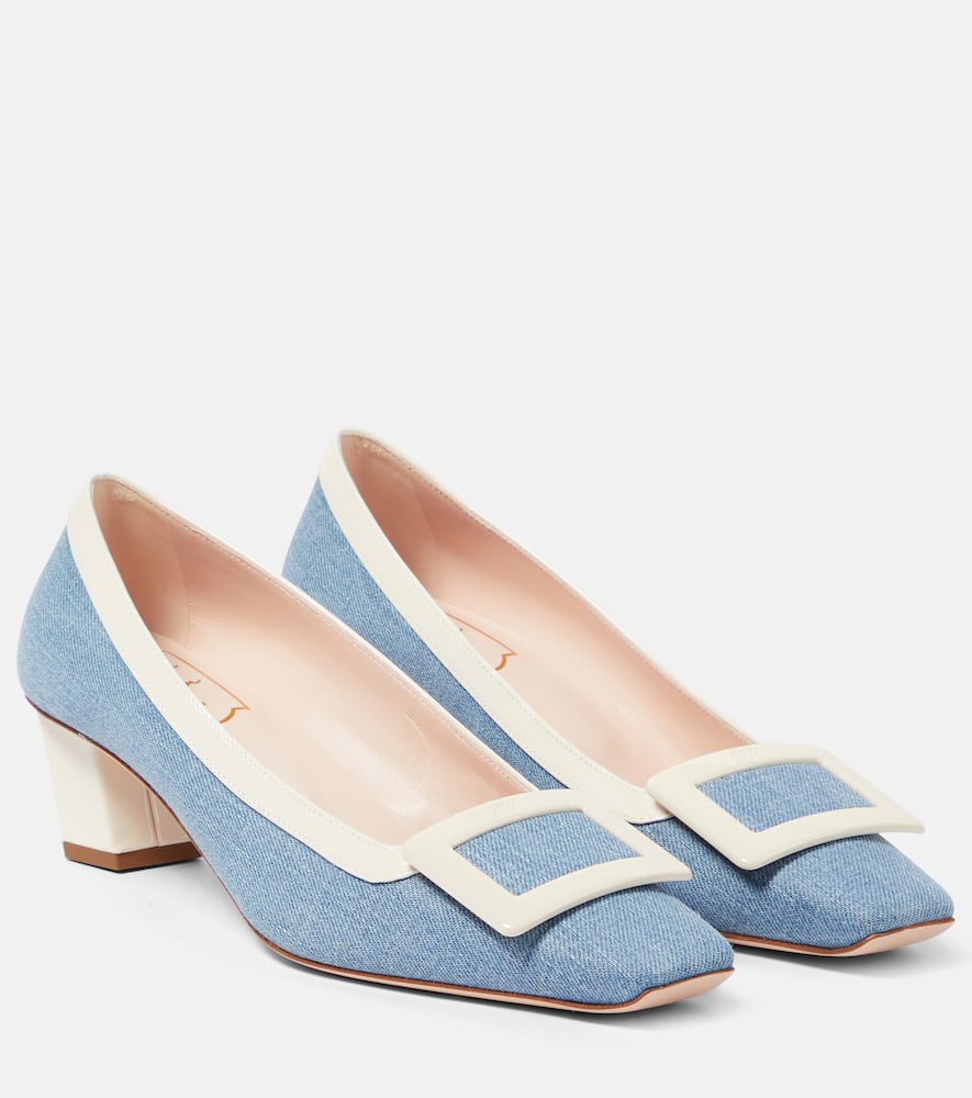 Belle Vivier 45 canvas pumps