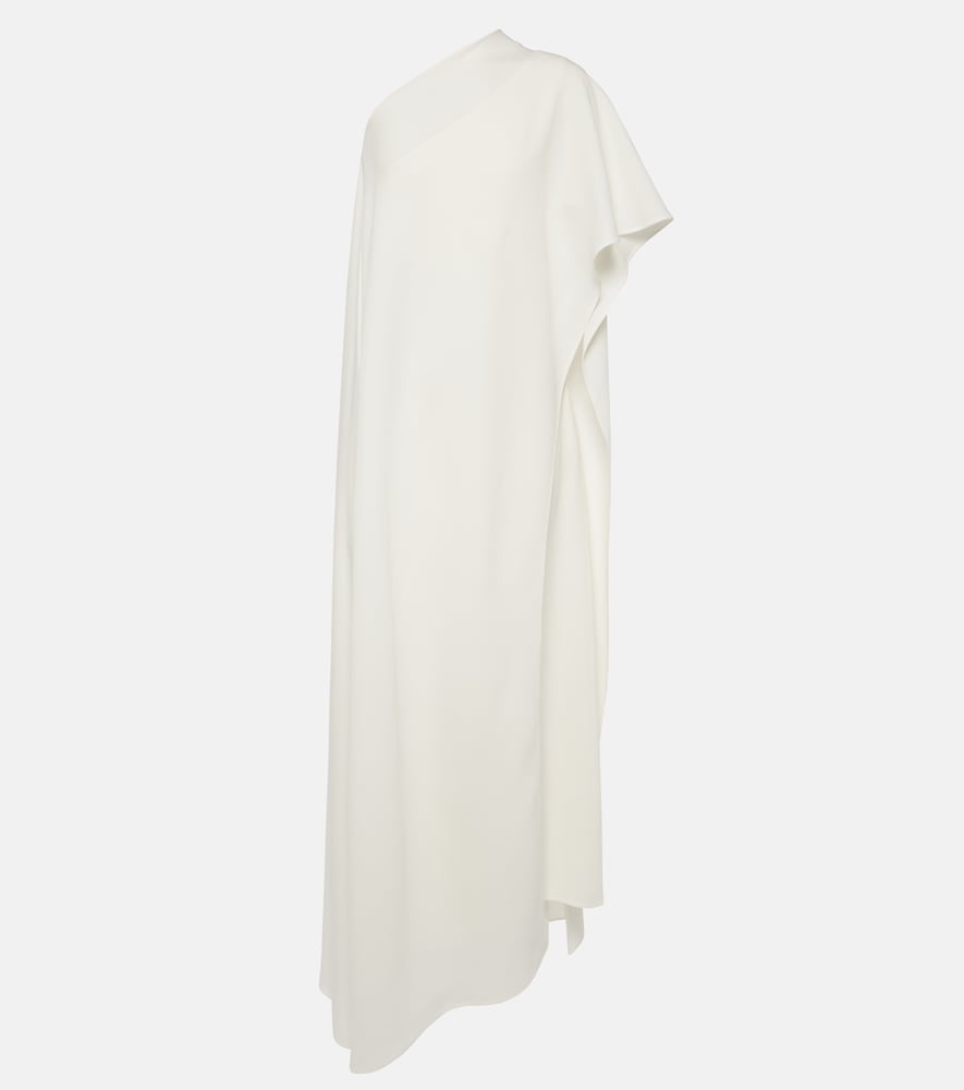 Valentino Women's White Caped Asymmetric Silk Midi Dress UK Size 10 - Mytheresa